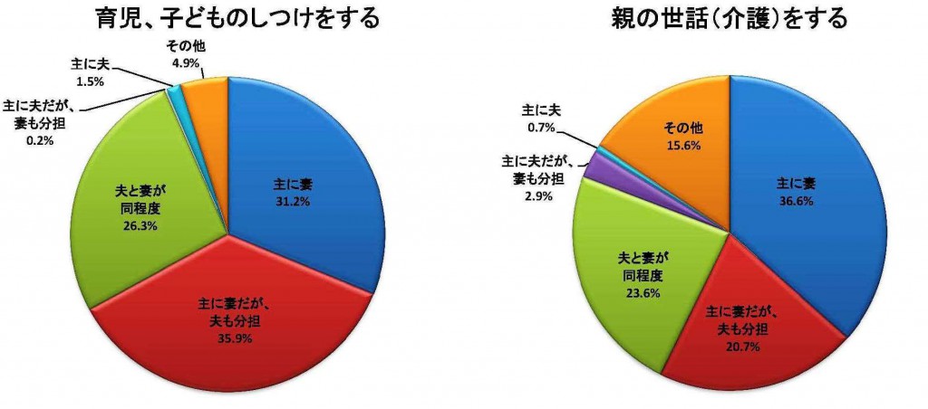 家庭内での役割分担の状況3