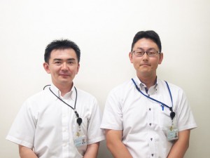 総務課の太田将司さん(左)と杉本憲也さん JAあいら
