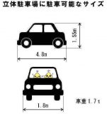 立体駐車場に駐車可能なサイズ