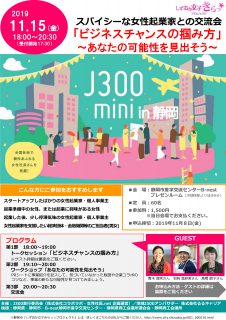 スパイシーな女性起業家との交流会 「ミニJ300 in 静岡 2019」