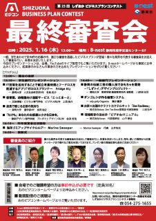 第23回しずおかビジネスプランコンテスト最終審査会